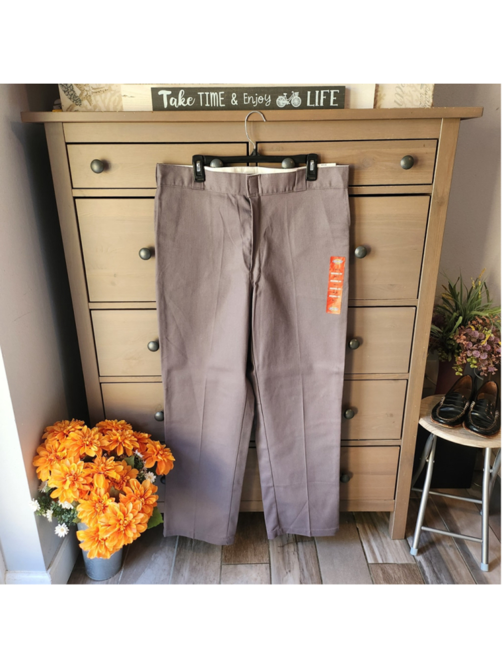 Men's Dickies 874 Original Fit Work Pants, Grey, Size 38x32